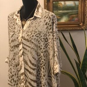 Chico’s Animal Print Top